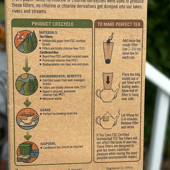 50 Tea Filters Unbleached Chlorine Free (TCF) Size TALL Kettle and Tall Mugs - Picture 5 of 7